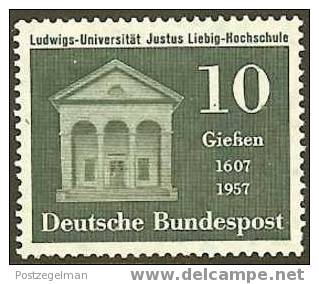 GERMANY 1957 Hinged Stamp(s) Justus Liebig Univ. 258 #1426 - Used Stamps