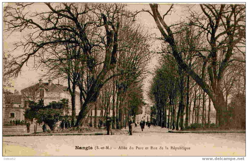 Nangis - Allée Du Parc Et Rue De La République - Nangis