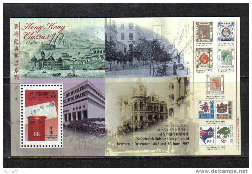 4 - HONG KONG , FOGLIETTO CLASSICI DI H.KONG  *** - Blocks & Sheetlets