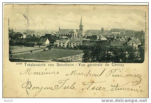 Totalansicht Von Sennheim. Vue Generale De Cernay - Cernay