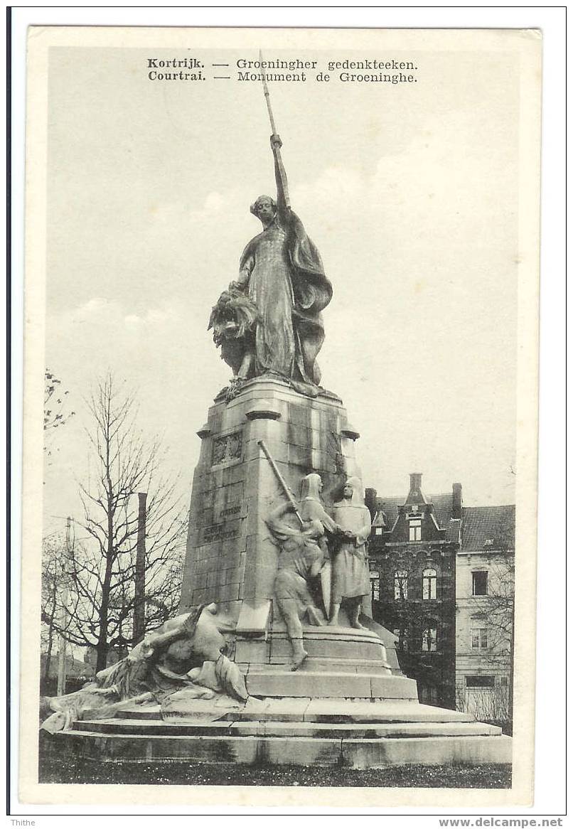 KORTRIJK Monument De Groeninghe / Groeningher Gedenkteeken - Kortrijk
