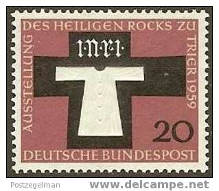 GERMANY 1959 Mint Hinged Stamp(s) Holy Rock Exp. 313 #1453 - Unused Stamps