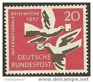 GERMANY 1957 M.N.H Stamp(s) Letter Week 276 #1668 - Unused Stamps