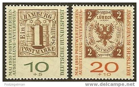 GERMANY 1959 Mint Hinged Stamp(s) Interposta 310-311 #1451 - Unused Stamps