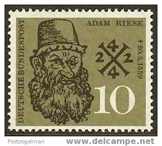 GERMANY 1959 M.N.H Stamp(s) Adam Riese 308  #1676 - Unused Stamps