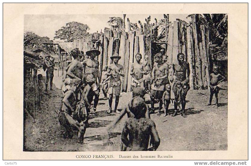 CONGO - Danses Des Hommes Bacoulis - Congo Belge