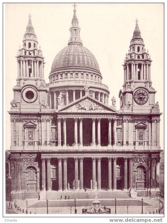 PHOTO DE LONDRE: LONDON , ST-PAUL'S CATHEDRAL, WEST FRONT - PAS CARTE POSTALE - St. Paul's Cathedral