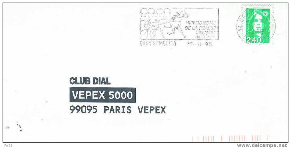 HIPPISME OBLITERATION TEMPORAIRE FRANCE CAEN 1995 - Reitsport