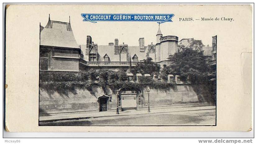 Chocolat GUERIN-BOUTRON--carte Publicitaire Paris--Musée De Cluny - Publicité