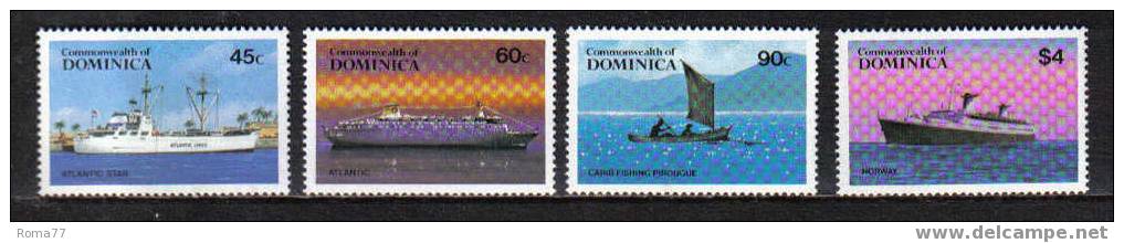 NB105 - DOMINICA , NAVI DIVERSE N. 802/805  *** - Autres (Mer)