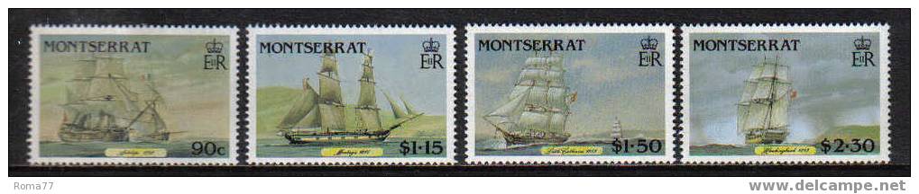 NB108 - MONTSERRAT , VELIERI  N. 624/627  *** - Andere(Zee)