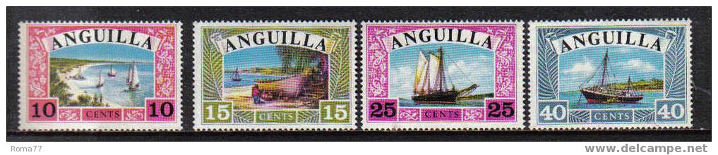 NB143 - ANGUILLA , NAVI VARIE  SERIE N. 16/19  *** - Anguilla (1968-...)
