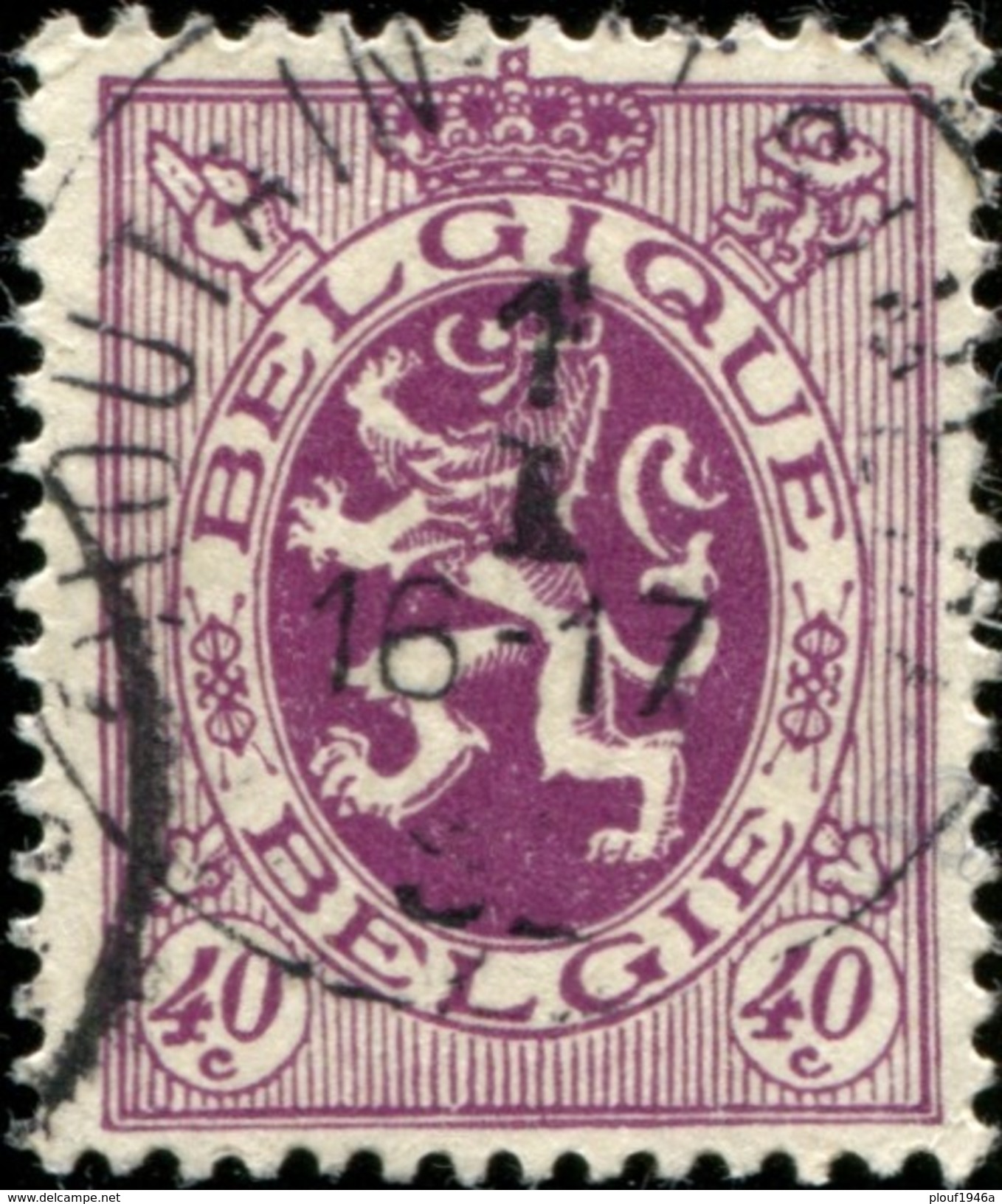 COB  284 (o) / Yvert Et Tellier N° 284 (o) - 1929-1937 Lion Héraldique