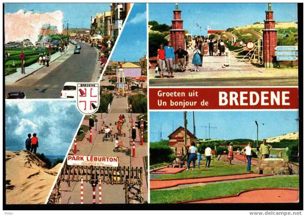 * Bredene (Belgische Kust - Côte Belge) * Park Léburton, Groeten Uit, Bonjour De, Duin, Camping, Strand - Bredene