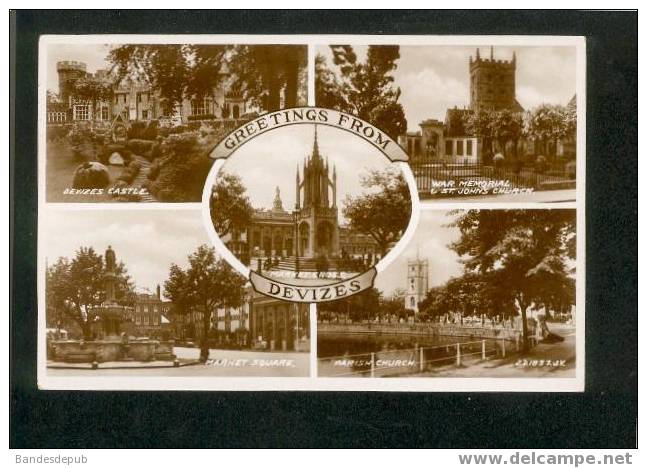 CPSM - Greetings From Devizes - Multivues (Valentine's Post Cards) - Other & Unclassified