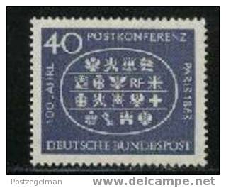GERMANY 1963 Mint Hinged Stamp(s) Postal Conference 398 #1489 - Unused Stamps