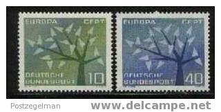 GERMANY 1962 Mint Hinged Stamp(s) Europa 383-384 # 1481 - Unused Stamps