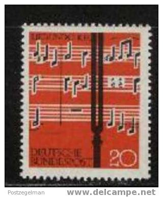 GERMANY 1962 Mint Hinged Stamp(s) Music Festival 380 # 1478 - Unused Stamps