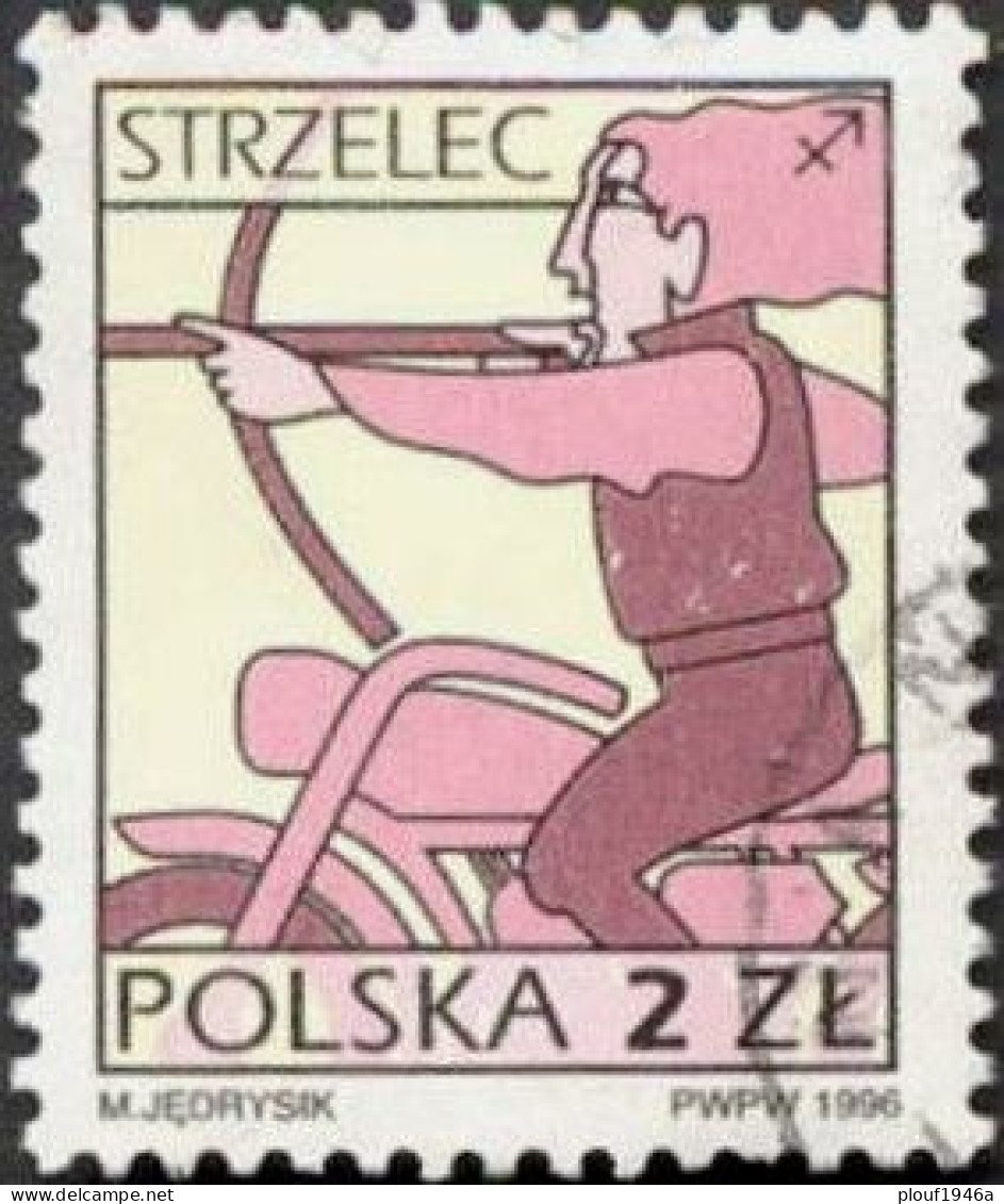 Pays : 390,3 (Pologne : République Populaire)  Yvert Et Tellier N° :   3376 A (o) Phosphorescent - Used Stamps