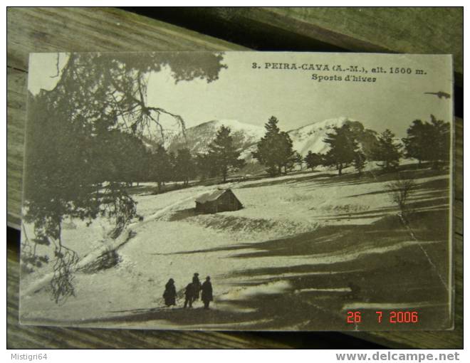 PEIRA CAVA (ALT 1500 M) - SPORTS D'HIVER - 1925 - Lucéram