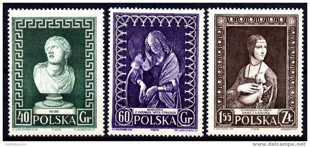POLOGNE - Yvert - 878/80** - Cote 9.25 € - Museums