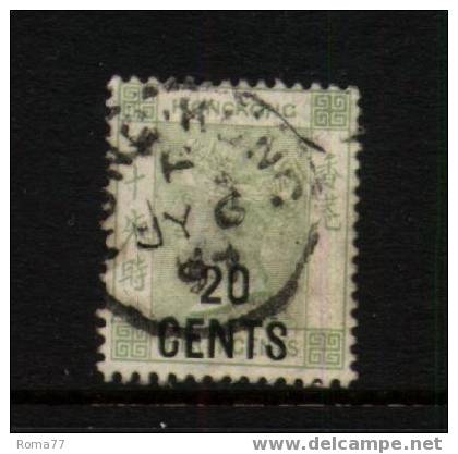 CI943A - HONG KONG , VITTORIA N. GIBBONS 45 (YVERT 49) USATO - Used Stamps