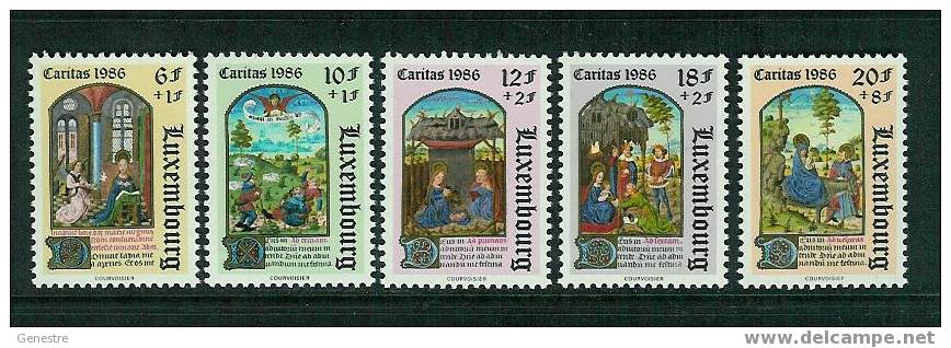 Luxembourg - 1986 - Y&T 1113 à 1117 ** (MNH) - Neufs