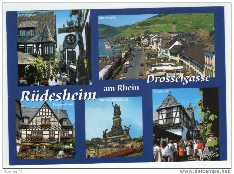 {29109} Allemagne Rüdesheim Am Rhein , Drosselgasse , Multivues - Ruedesheim A. Rh.