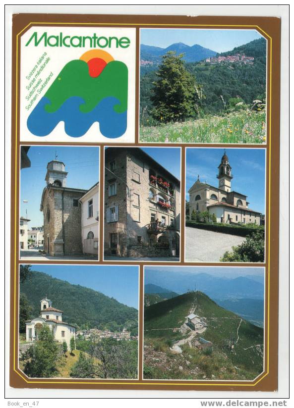 {29077} Suisse Malcantone , Multivues , Circulée En 2001 - Malcantone