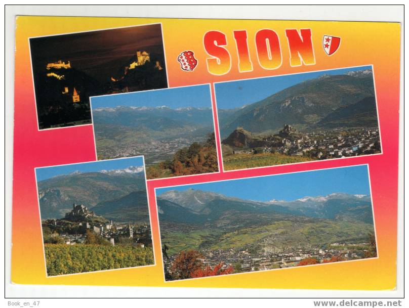 {29066} Suisse Sion , Multivues . Circulée En ?? - Sion