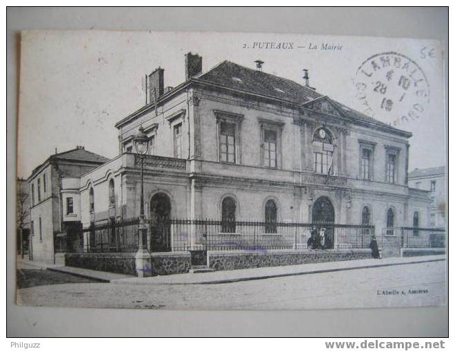 Carte Postale PUTEAUX 92 LA MAIRIE L'Abeille - Puteaux