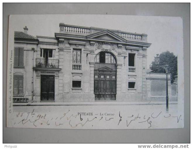 Carte Postale PUTEAUX 92 LE CASINO Précurseur - Puteaux