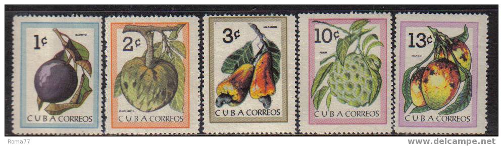 NA14 - CUBA , SERIE N. 681/685  *** - Nuovi