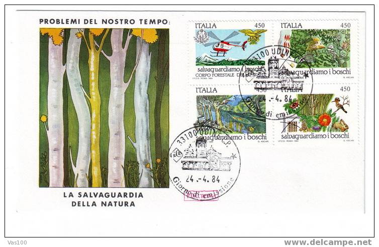 ITALIA  1984 FDC ENVEROMENT PROTECTION DE LA  NATURA - Natur