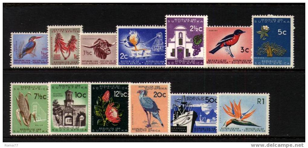CI1050 - SUD AFRICA 1961 , ORDINARIA N. 248/260  *** - Unused Stamps