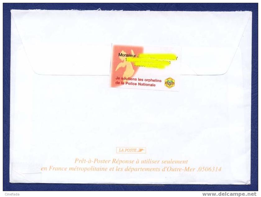 PAP Réponse Ayant Voyagé Par Une Utilisation Détournée Et Collage D'une étiquette Masquant L'adresse: - Prêts-à-poster:Answer/Lamouche