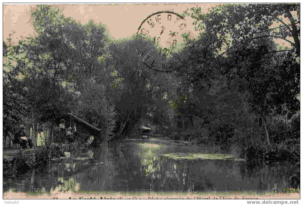 61.- La Ferté Alais - Pêche Réservée De L'Hôtel De L'Ecu De France - La Ferte Alais