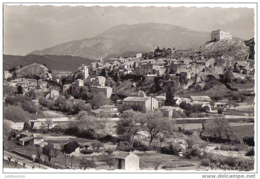 Vaison La Romaine Vue G Sur La Ville Haute Au Fond La Mont Ventoux - Vaison La Romaine