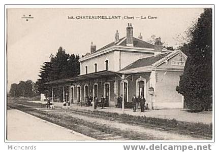 CPA 18 CHATEAUMEILLANT - La Gare - Meillant