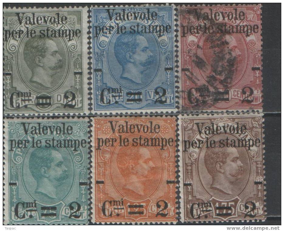 Italy 1890 Mi# 61-66 * MH (# 63 Used) - Nuevos