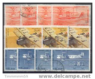 Lot N°4226  P.A. N°44-46x4-47-48-57x4-58x4-61x3 - 1960-.... Matasellados