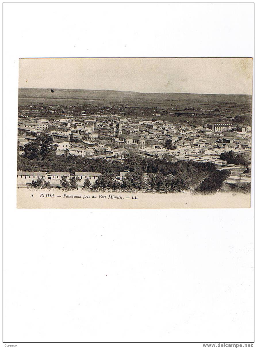 BLIDA   4  Panorama Pris Du Fort Mimik   écrite  1917 - Blida