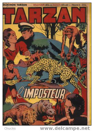 TARZAN L'imposteur éditions Mondiales 3° Trimestre 1949 Journal - Tarzan