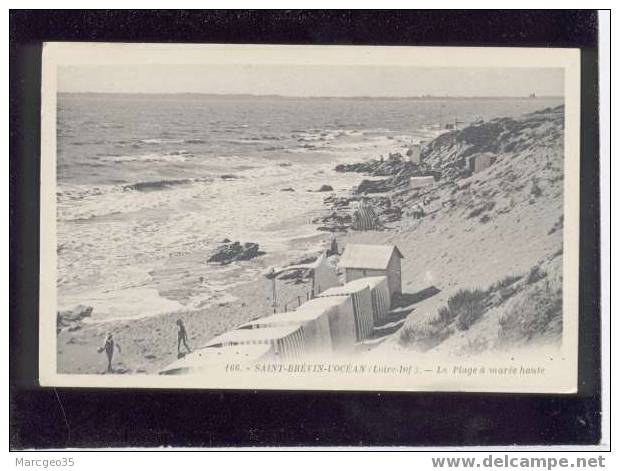 44  Saint Brévin L´océan La Plage à Marée Haute édit.artaud N°166 Cabines De Plage - Saint-Brevin-l'Océan