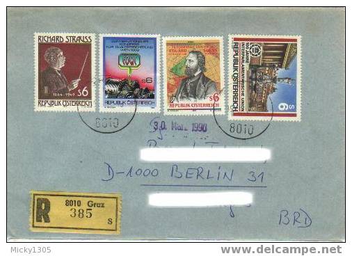 Österreich / Austria - Einschreiben / Registered Letter (3163) - Lettres & Documents