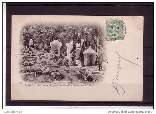 ALGERIE - Blida - Ceremonie Religieuse Au Cimetiere Arabe - Blida