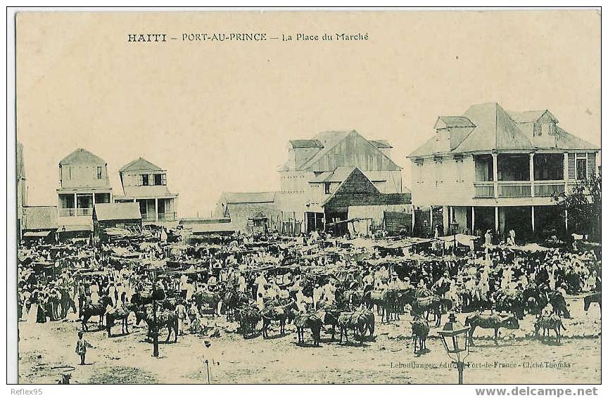 HAITI - PORT AU PRINCE - La Place Du Marché - Haiti