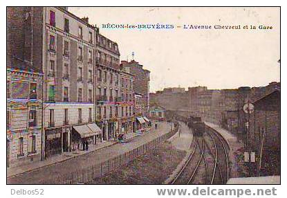 801 - BECON-LES-BRUYERES - L'avenue Chevreul Et La Gare - Other & Unclassified