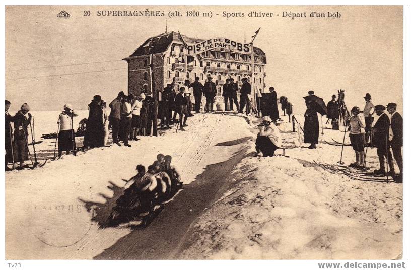 Cpa 382 - SUPERBAGNIERES - Départ D'un Bob - Superbagneres