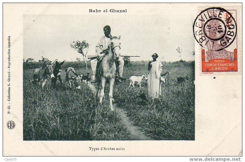 Tchad - Types D'Arabes Noirs / Cachet Postal Libreville 1910 - Chad